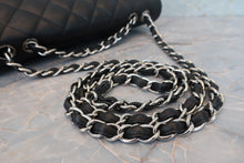 Load image into Gallery viewer, CHANEL Medium Matelasse single flap chain shoulder bag Lambskin Black/Silver hadware Shoulder bag 700090027