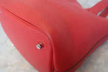 Load image into Gallery viewer, HERMES PICOTIN LOCK MM Clemence leather Rouge casaque □Q Engraving Hand bag 800020036