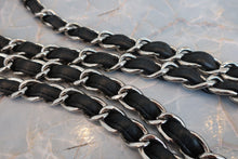 Load image into Gallery viewer, CHANEL Medium Matelasse single flap chain shoulder bag Lambskin Black/Silver hadware Shoulder bag 700090027