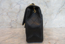 Load image into Gallery viewer, CHANEL Mini Matelasse single flap chain shoulder bag Lambskin Black/Gold hadware Shoulder bag 700080016