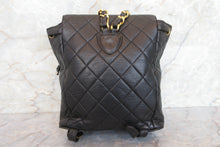 Load image into Gallery viewer, CHANEL Matelasse Chain back pack Lambskin Black/Gold hadware Back pack 700080167