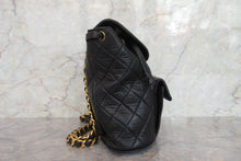 Load image into Gallery viewer, CHANEL Matelasse Chain back pack Lambskin Black/Gold hadware Back pack 700080167