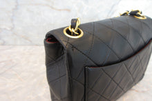Load image into Gallery viewer, CHANEL Mini Matelasse single flap chain shoulder bag Lambskin Black/Gold hadware Shoulder bag 700080016