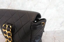 Load image into Gallery viewer, CHANEL Matelasse Chain back pack Lambskin Black/Gold hadware Back pack 700080167