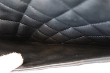 Load image into Gallery viewer, CHANEL Medium Matelasse single flap chain shoulder bag Lambskin Black/Silver hadware Shoulder bag 700090027