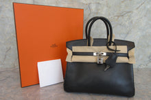 將圖片載入圖庫檢視器 HERMES/エルメス バーキン25 ヴォーエプソン ブラック ハンドバッグ 700060292