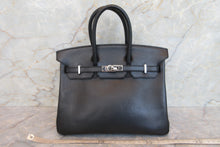 將圖片載入圖庫檢視器 HERMES/エルメス バーキン25 ヴォーエプソン ブラック ハンドバッグ 700060292