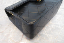 Load image into Gallery viewer, CHANEL Mini Matelasse single flap chain shoulder bag Lambskin Black/Gold hadware Shoulder bag 700080016