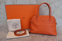 將圖片載入圖庫檢視器 HERMES/エルメス ボリード27 ヴォーエプソン オレンジ □R刻印 ショルダーバッグ 700100069