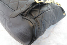 Load image into Gallery viewer, CHANEL Matelasse Chain back pack Lambskin Black/Gold hadware Back pack 700080167