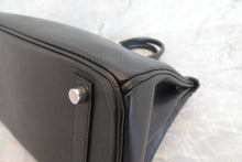 將圖片載入圖庫檢視器 HERMES/エルメス バーキン25 ヴォーエプソン ブラック ハンドバッグ 700060292