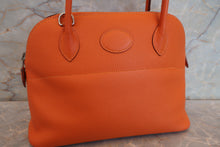 將圖片載入圖庫檢視器 HERMES/エルメス ボリード27 ヴォーエプソン オレンジ □R刻印 ショルダーバッグ 700100069