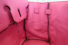 画像をギャラリービューアに読み込む, HERMES/エルメス オータクロア28 シェーブル フューシャピンク □J刻印 ハンドバッグ 700070079