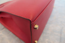 画像をギャラリービューアに読み込む, HERMES/エルメス ケリー28 クシュベル ルージュヴィフ 〇W刻印 ショルダーバッグ 800020020