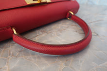 画像をギャラリービューアに読み込む, HERMES/エルメス ケリー28 クシュベル ルージュヴィフ 〇W刻印 ショルダーバッグ 800020020