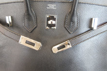 将图片加载到图库查看器,HERMES BIRKIN 25  Epsom leather Black Hand bag 700060292