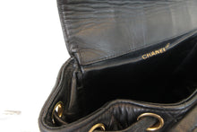 Load image into Gallery viewer, CHANEL Matelasse Chain back pack Lambskin Black/Gold hadware Back pack 700080167