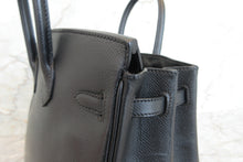将图片加载到图库查看器,HERMES BIRKIN 25  Epsom leather Black Hand bag 700060292