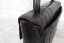 Load image into Gallery viewer, CHANEL Mademoiselle Hand bag Lambskin Black/Gold hadware  Hand bag 700010145