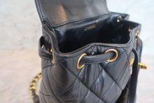 Load image into Gallery viewer, CHANEL Matelasse Chain back pack Lambskin Black/Gold hadware Back pack 700120197