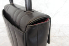 Load image into Gallery viewer, CHANEL Mademoiselle Hand bag Lambskin Black/Gold hadware  Hand bag 700010145