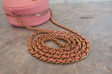 Load image into Gallery viewer, CHANEL Matelasse round chain shoulder bag Lambskin Pink/Gold hadware Shoulder bag 700090023