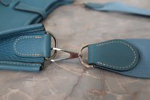 Load image into Gallery viewer, HERMES EVELYNE1 GM Clemence leather Blue jean □I Engraving Shoulder bag 700120209