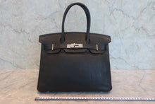 画像をギャラリービューアに読み込む, HERMES/エルメス バーキン30 トゴ ブラック □K刻印 ハンドバッグ 800020022