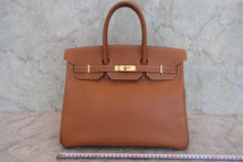 将图片加载到图库查看器,HERMES BIRKIN 35 Graine Couchevel leather Gold ○Z刻印 Hand bag 800080016