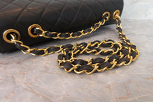 Load image into Gallery viewer, CHANEL Medium Matelasse single flap chain shoulder bag Lambskin Black/Gold hadware Shoulder bag 700080168