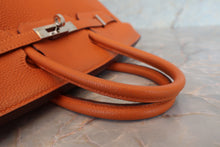 将图片加载到图库查看器,HERMES BIRKIN 25 Togo leather Orange □I刻印 Hand bag 700060078