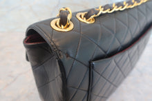 Load image into Gallery viewer, CHANEL Medium Matelasse single flap chain shoulder bag Lambskin Black/Gold hadware Shoulder bag 700120199