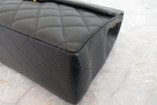 Load image into Gallery viewer, CHANEL Medium Matelasse single flap chain shoulder bag Caviar skin Black/Gold hadware Shoulder bag 700080152