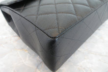 Load image into Gallery viewer, CHANEL Medium Matelasse single flap chain shoulder bag Caviar skin Black/Gold hadware Shoulder bag 700080152