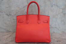 将图片加载到图库查看器,HERMES BIRKIN 30 Epsom leather Rouge pivoine T刻印 Hand bag 800080019