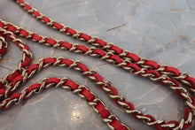 Load image into Gallery viewer, CHANEL Matelasse round chain shoulder bag Caviar skin Red/Gold hadware Shoulder bag 700090026