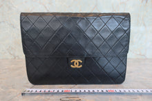 画像をギャラリービューアに読み込む, CHANEL/シャネル マトラッセプッシュロックチェーンショルダーバッグ ラムスキン ブラック/ゴールド金具 ショルダーバッグ 800080133