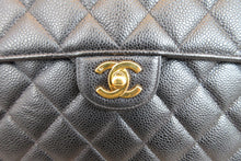 Load image into Gallery viewer, CHANEL Medium Matelasse single flap chain shoulder bag Caviar skin Black/Gold hadware Shoulder bag 700080152