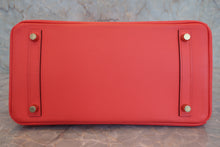 将图片加载到图库查看器,HERMES BIRKIN 30 Epsom leather Rouge pivoine T刻印 Hand bag 800080019