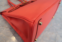 将图片加载到图库查看器,HERMES BIRKIN 30 Epsom leather Rouge pivoine T刻印 Hand bag 800080019