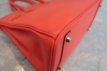 将图片加载到图库查看器,HERMES BIRKIN 30 Epsom leather Rouge pivoine T刻印 Hand bag 800080019