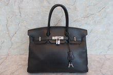 將圖片載入圖庫檢視器 HERMES/エルメス バーキン35 トリヨンクレマンス ブラック □D刻印 ハンドバッグ 700090009
