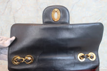 Load image into Gallery viewer, CHANEL Medium Matelasse single flap chain shoulder bag Lambskin Black/Gold hadware Shoulder bag 700120199