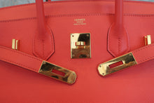 将图片加载到图库查看器,HERMES BIRKIN 30 Epsom leather Rouge pivoine T刻印 Hand bag 800080019