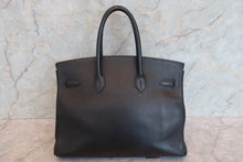 將圖片載入圖庫檢視器 HERMES/エルメス バーキン35 トリヨンクレマンス ブラック □D刻印 ハンドバッグ 700090009