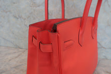 将图片加载到图库查看器,HERMES BIRKIN 30 Epsom leather Rouge pivoine T刻印 Hand bag 800080019
