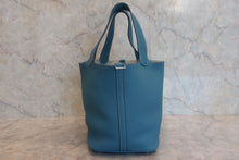 画像をギャラリービューアに読み込む, HERMES/エルメス ピコタンロックMM トリヨンクレマンス ブルージーン □P刻印 ハンドバッグ 800020059