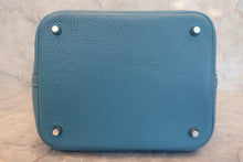 画像をギャラリービューアに読み込む, HERMES/エルメス ピコタンロックMM トリヨンクレマンス ブルージーン □P刻印 ハンドバッグ 800020059