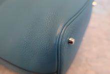 画像をギャラリービューアに読み込む, HERMES/エルメス ピコタンロックMM トリヨンクレマンス ブルージーン □P刻印 ハンドバッグ 800020059