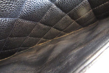 Load image into Gallery viewer, CHANEL Medium Matelasse single flap chain shoulder bag Caviar skin Black/Gold hadware Shoulder bag 700080152